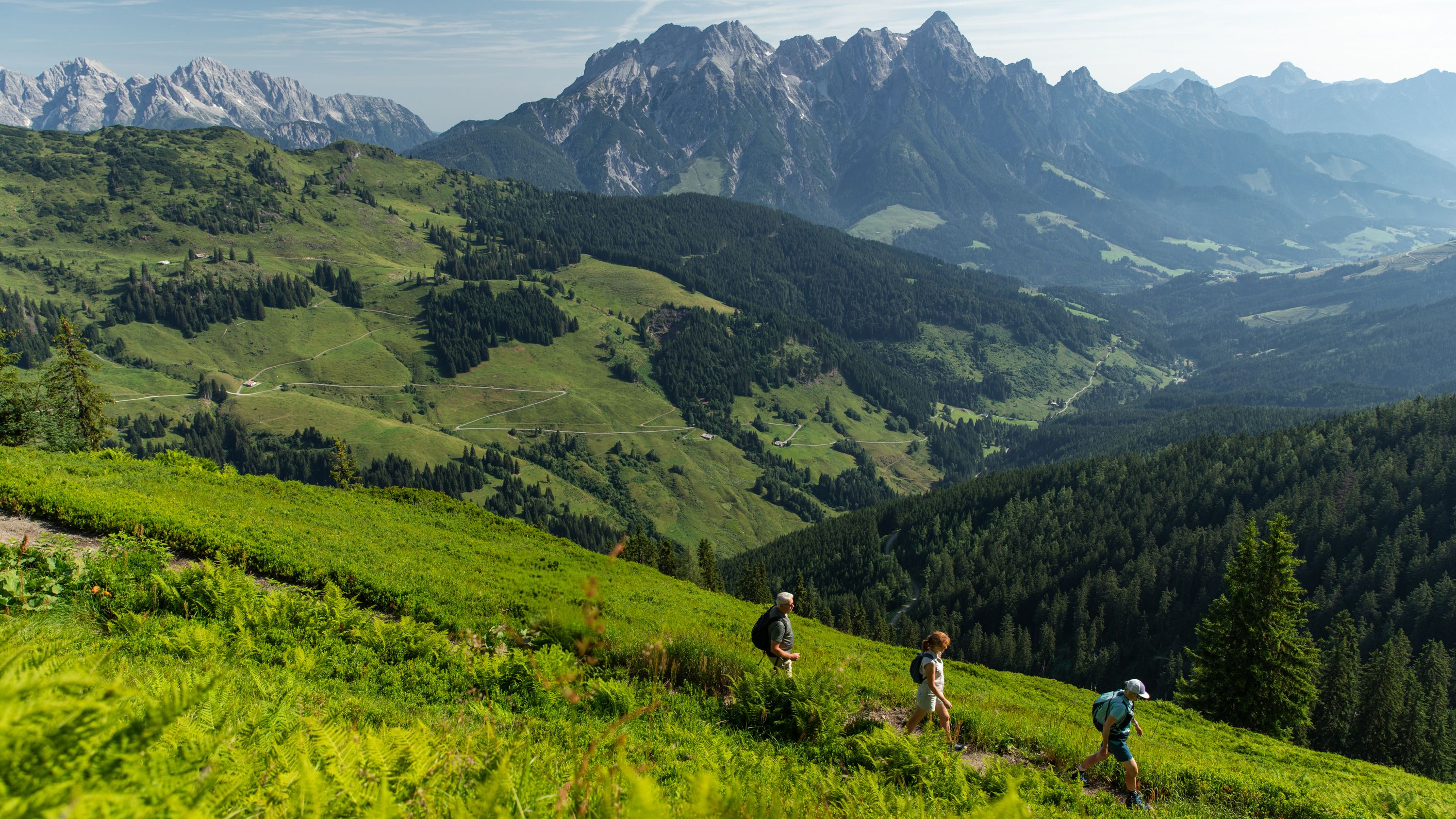 Ramblers at Saalbach, Austria