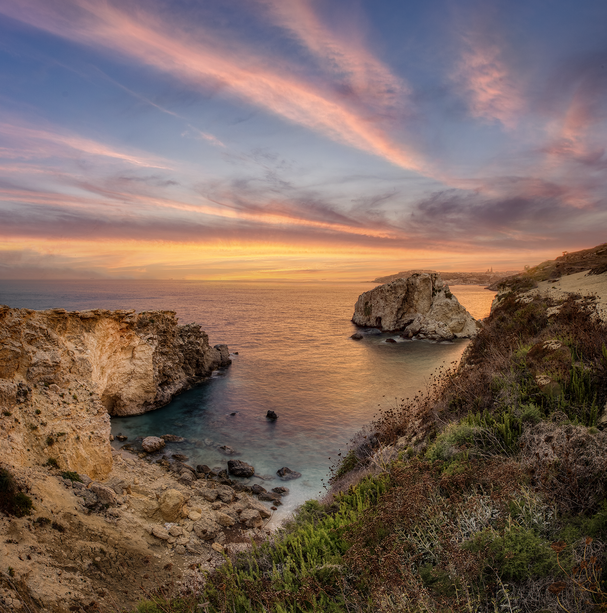 Sunrise from Malta coast