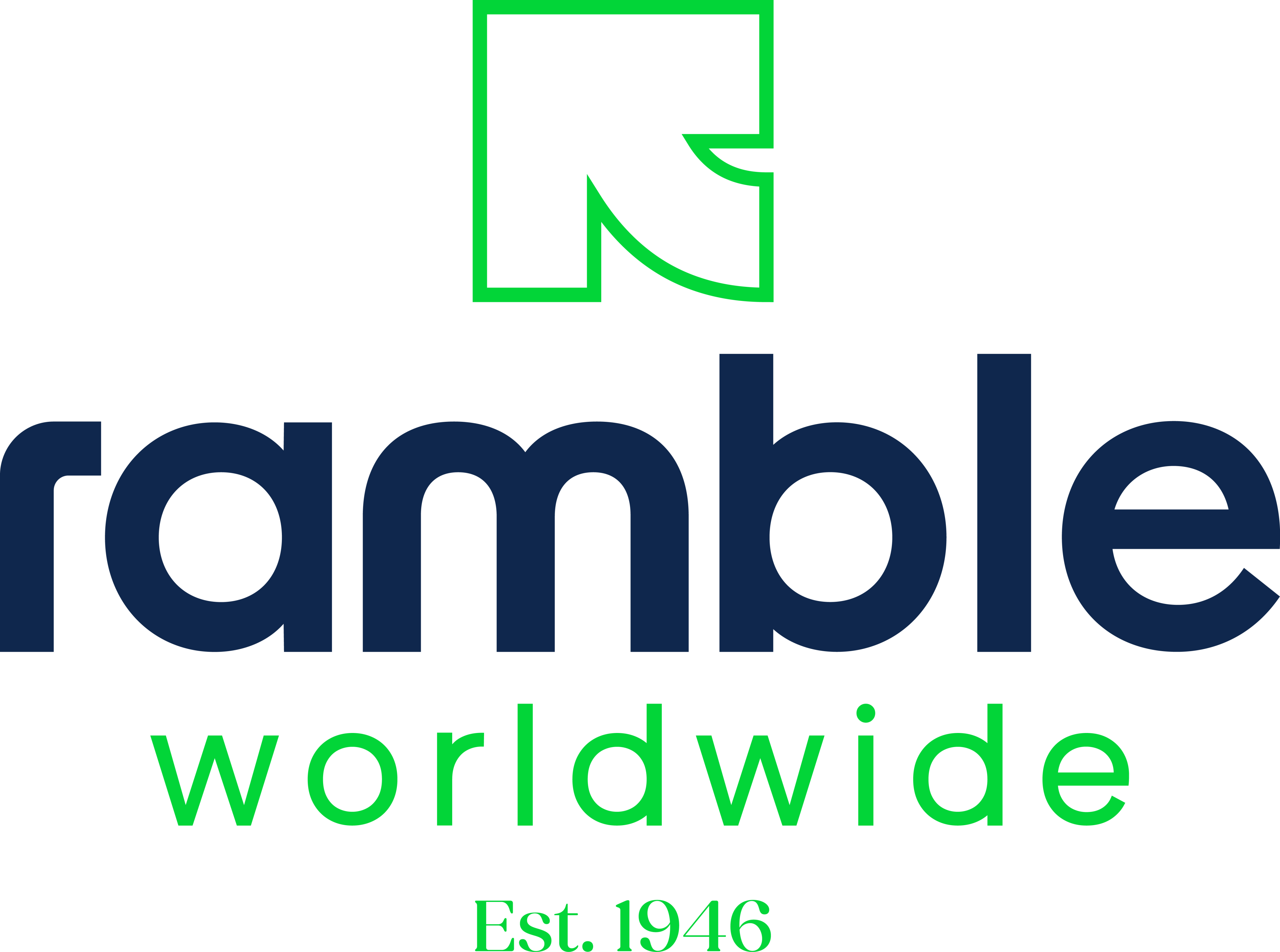 Ramble Worldwide logo. Text reads: Est. 1946