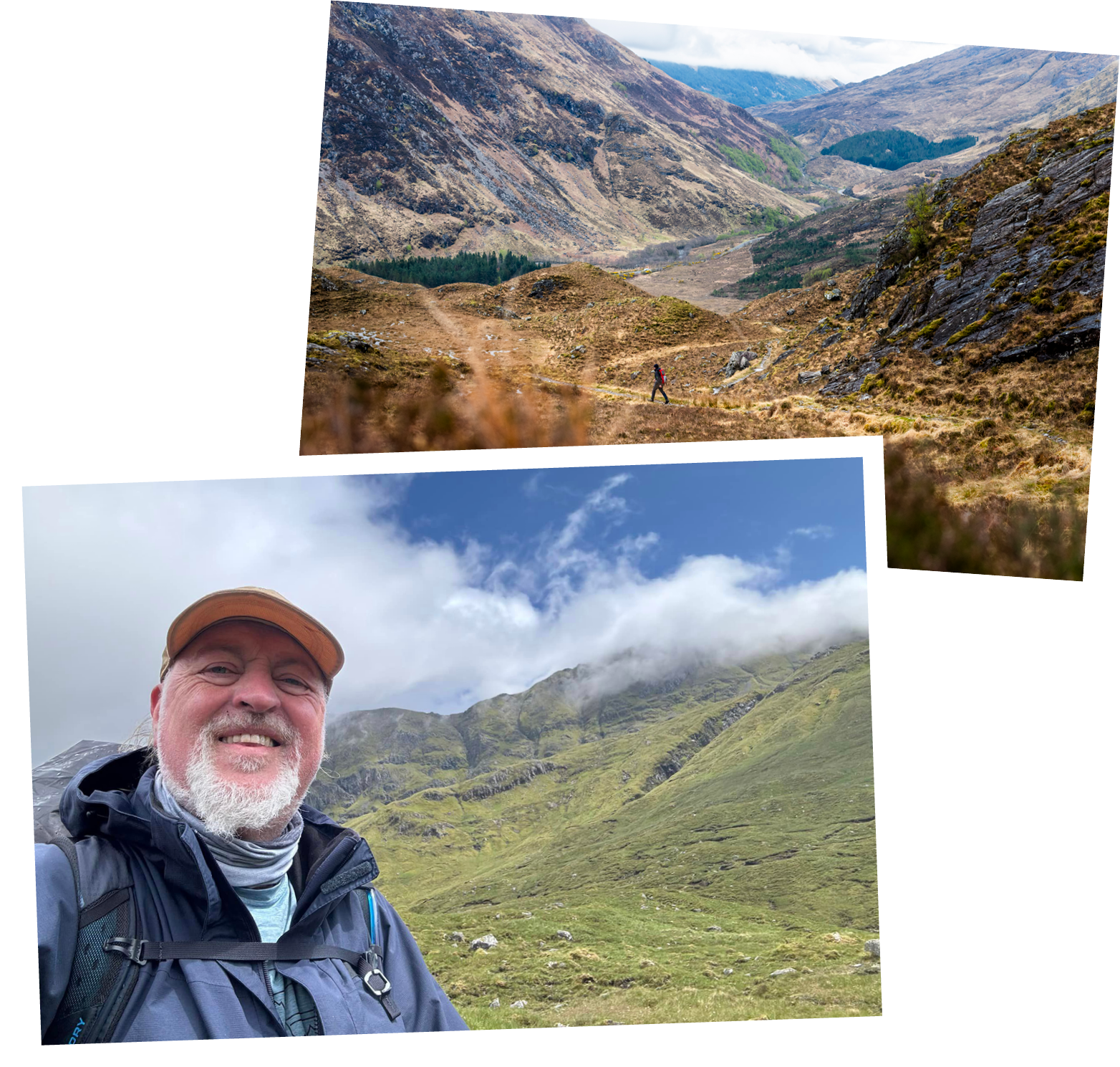 Cape Wrath Trail, Scotland; Bill Bailey on the trail