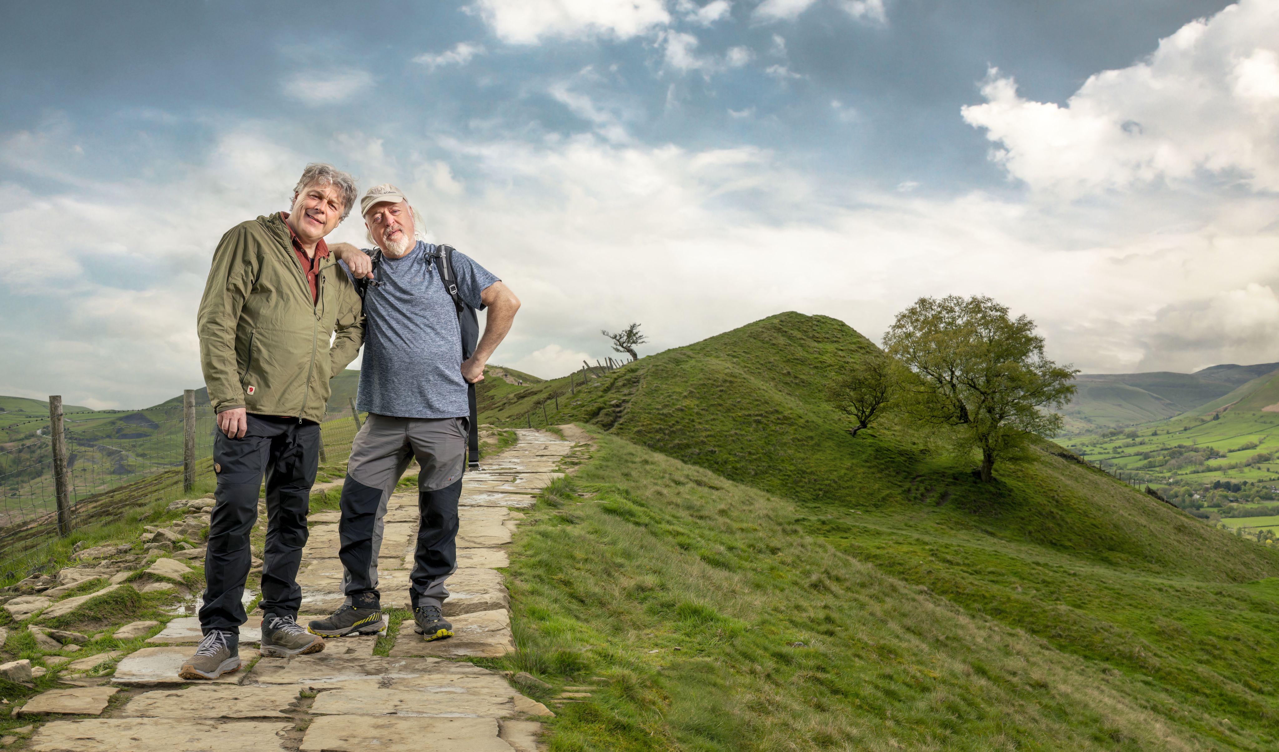 Bill Bailey with fellow comedian Alan Davies on his Channel 4 show Perfect Pub Walks